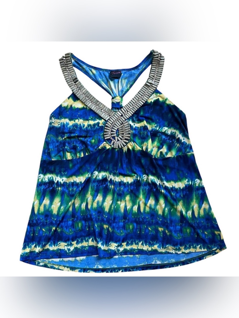 Torrid Tie Dye Beaded Tank Top